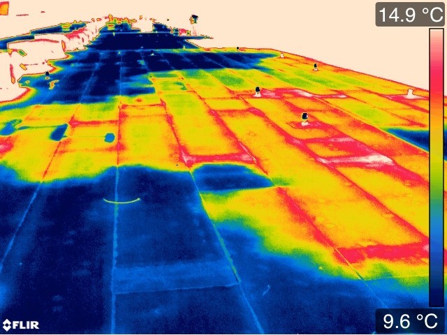 Insulation and building conditions infrared imagery