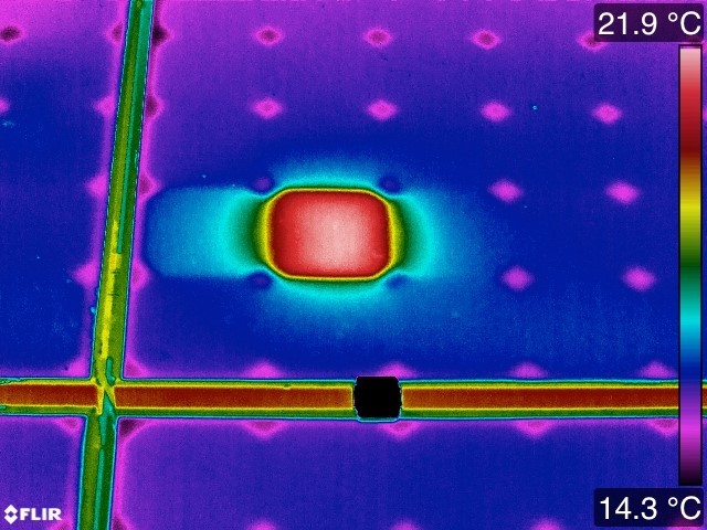 Solar panels infrared imagery